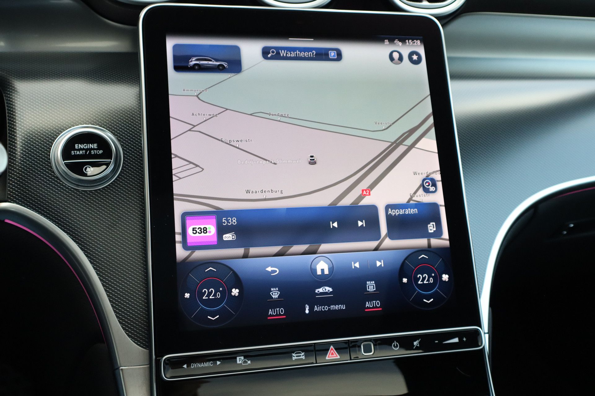 Afbeelding Mercedes-Benz GLC 200 4MATIC | AMG-Line, Luchtvering, Achterasbest., Rij-ass. pakket, Burmester, Pano, Memory, Stoelverwarming, Digital Light