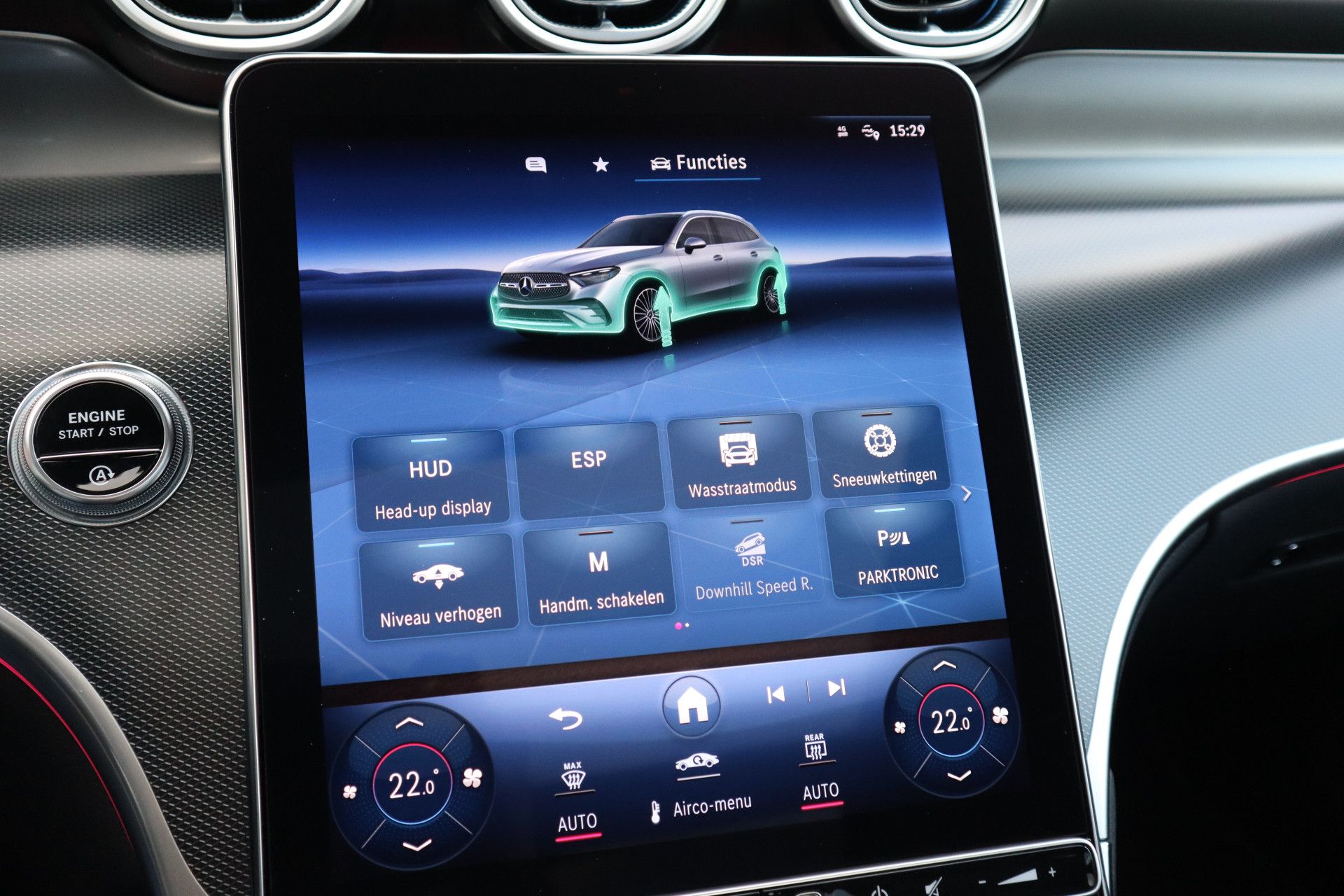 Afbeelding Mercedes-Benz GLC 200 4MATIC | AMG-Line, Luchtvering, Achterasbest., Rij-ass. pakket, Burmester, Pano, Memory, Stoelverwarming, Digital Light