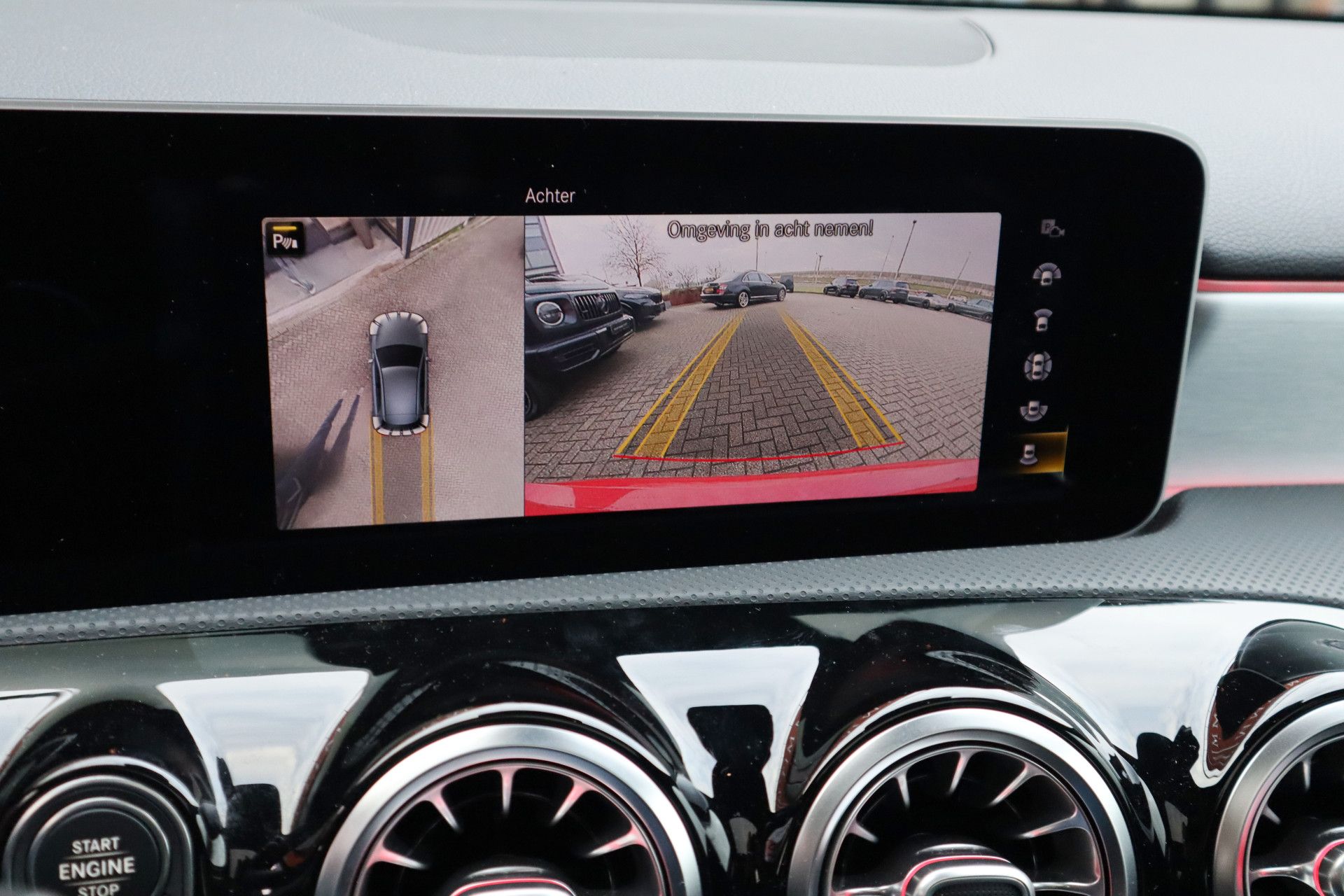 Afbeelding Mercedes-AMG A-Klasse 45 S  4MATIC+ | Akrapovic uitlaat, Perf. stoelen, Driver's Package, Aerodynamica-pakket, Pano, Rij-assistentie pakket, Memory, Stoelverwarming, Head-up display