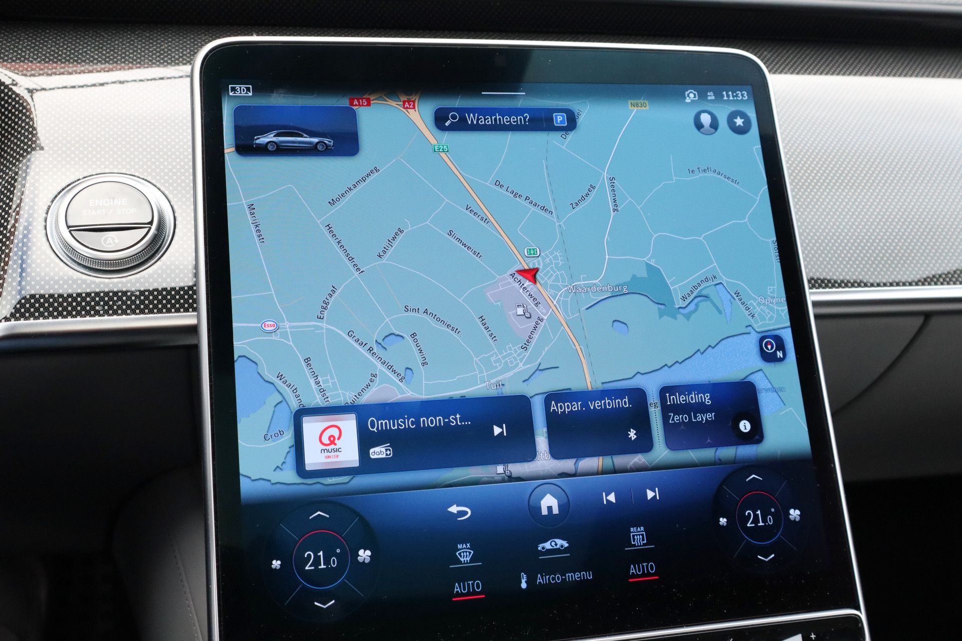 Afbeelding Mercedes-Benz S-Klasse 580 4MATIC Lang | Brabus 571pk, AMG-Line, Burmester High End 4D, Achterasbesturing, Rij-assistentie Plus pakket, Digital Light, Standkachel, Zonweringspakket, Zitklima