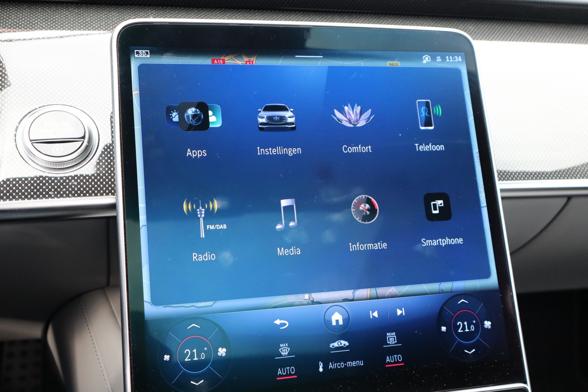 Afbeelding Mercedes-Benz S-Klasse 580 4MATIC Lang | Brabus 571pk, AMG-Line, Burmester High End 4D, Achterasbesturing, Rij-assistentie Plus pakket, Digital Light, Standkachel, Zonweringspakket, Zitklima