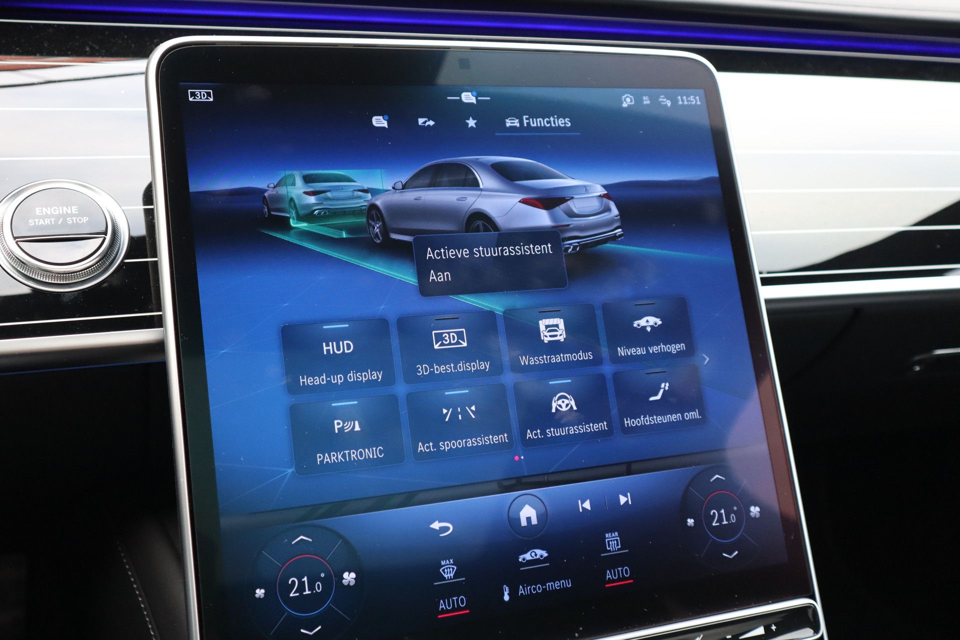 Afbeelding Mercedes-AMG S-Klasse  63 S E Performance | Burmester High End 4D, First class, Klaptafels, Massage, Pianolak flowing lines, Leder Exclusief, Zitklima, Stuurverw., Rij-ass. Plus pakket, Zonweringspakket, Warmtecomfortpakket
