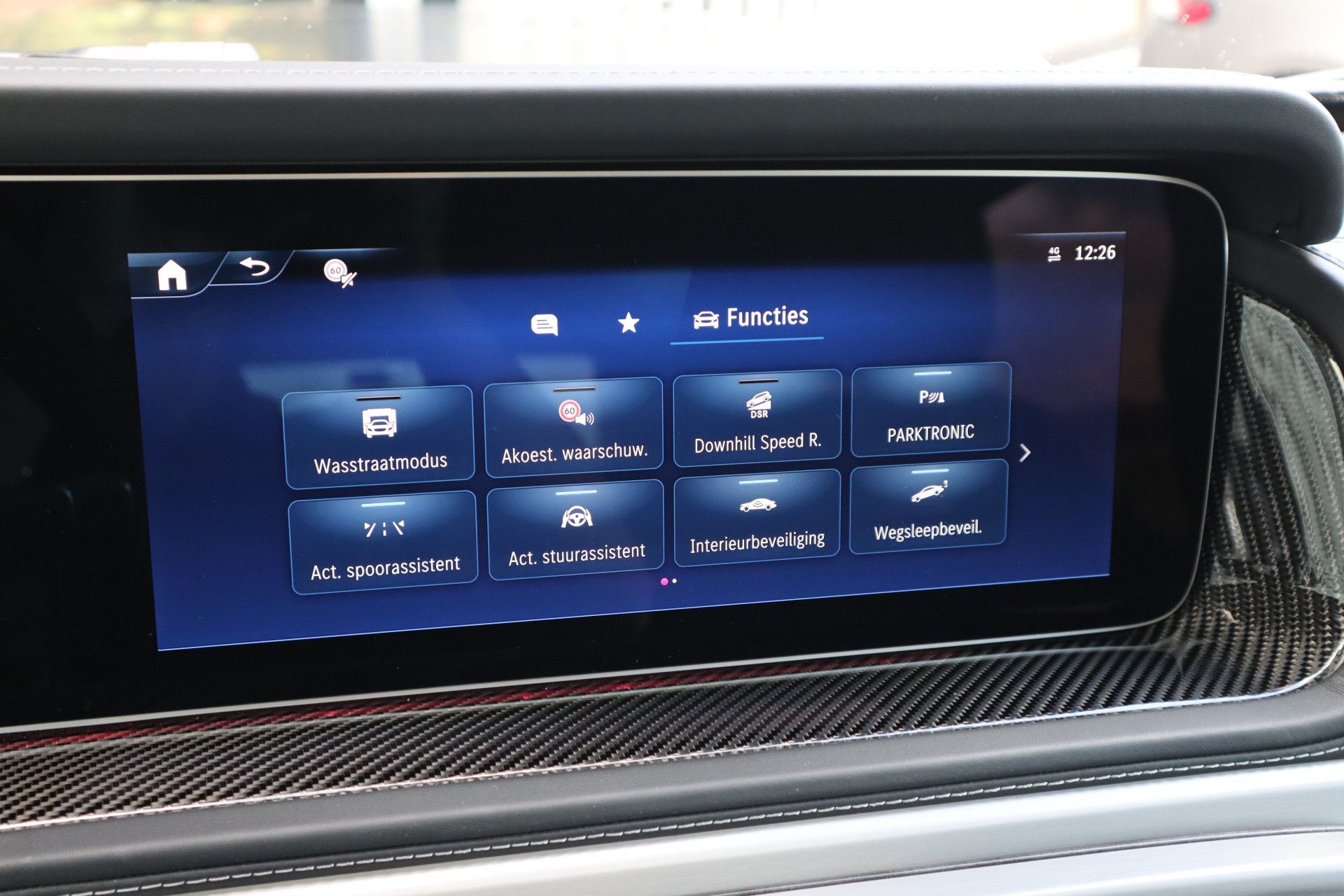 Afbeelding Mercedes-AMG G-Klasse  63 | Performance-pakket, Carbon int., Burmester 3D, Massage, Trekhaak, Keyless-go, Zitklima, Stuurverwarming